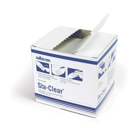 SELLSTROM Anti-Fog Coating Lens Cleaning Tissues in Self-Dispensing Box, 1,000 S23480